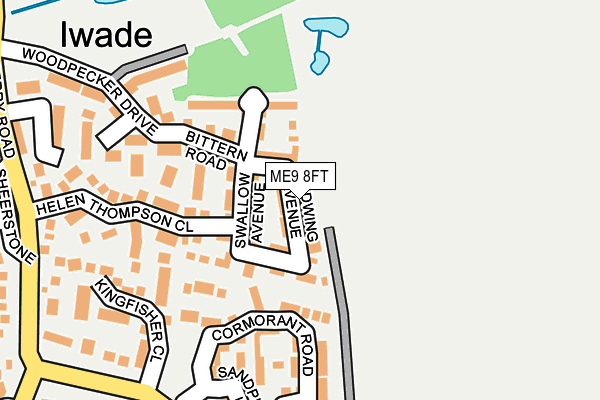 ME9 8FT map - OS OpenMap – Local (Ordnance Survey)