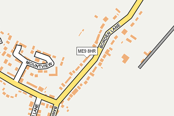 ME9 8HR map - OS OpenMap – Local (Ordnance Survey)