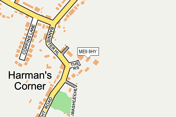 ME9 8HY map - OS OpenMap – Local (Ordnance Survey)