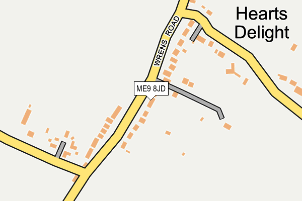 ME9 8JD map - OS OpenMap – Local (Ordnance Survey)