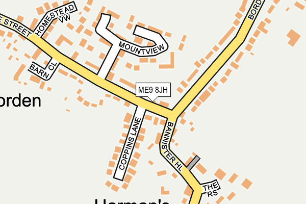 ME9 8JH map - OS OpenMap – Local (Ordnance Survey)