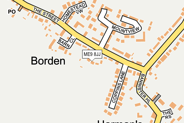 ME9 8JJ map - OS OpenMap – Local (Ordnance Survey)