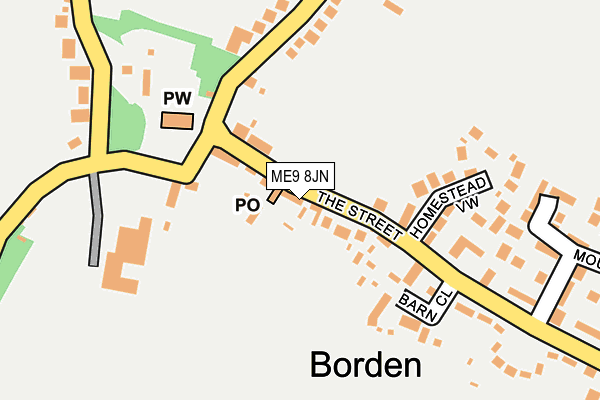 ME9 8JN map - OS OpenMap – Local (Ordnance Survey)