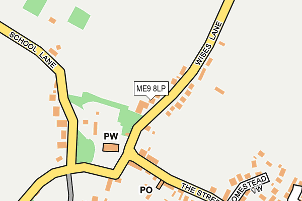 ME9 8LP map - OS OpenMap – Local (Ordnance Survey)