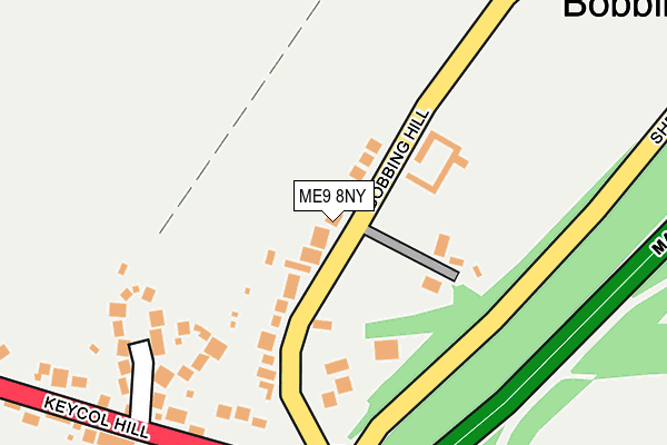 ME9 8NY map - OS OpenMap – Local (Ordnance Survey)