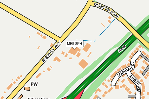 ME9 8PH map - OS OpenMap – Local (Ordnance Survey)
