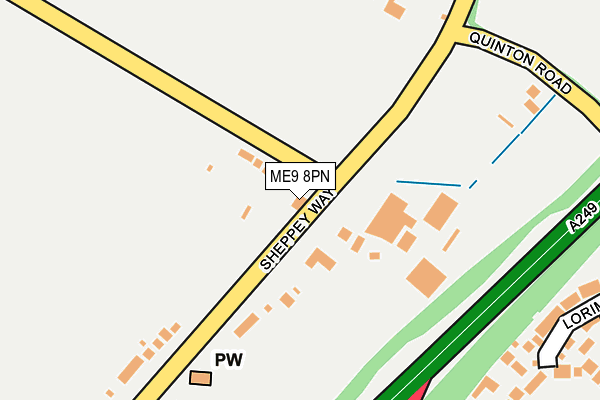 ME9 8PN map - OS OpenMap – Local (Ordnance Survey)