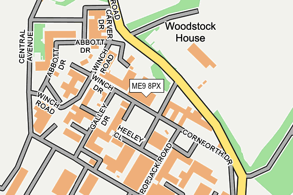 Map of WATFORD TIMBER MOULDINGS LTD at local scale