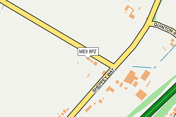 ME9 8PZ map - OS OpenMap – Local (Ordnance Survey)