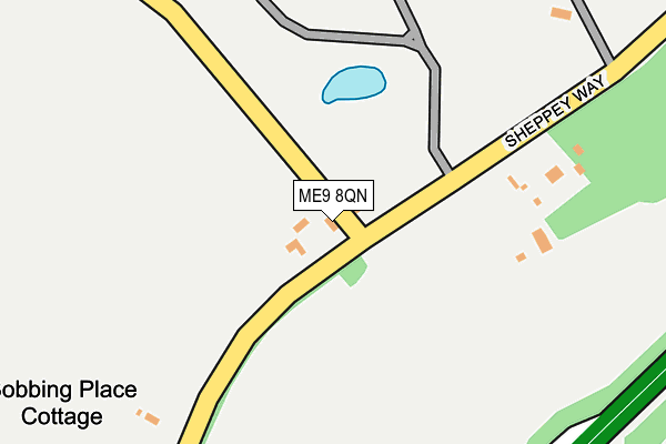 ME9 8QN map - OS OpenMap – Local (Ordnance Survey)