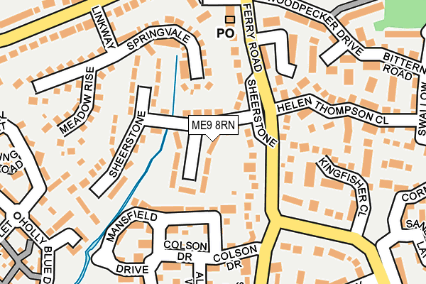 ME9 8RN map - OS OpenMap – Local (Ordnance Survey)