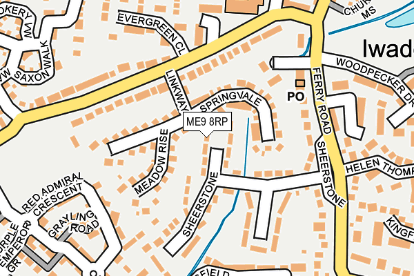 ME9 8RP map - OS OpenMap – Local (Ordnance Survey)