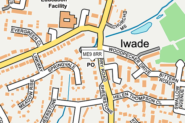 ME9 8RR map - OS OpenMap – Local (Ordnance Survey)