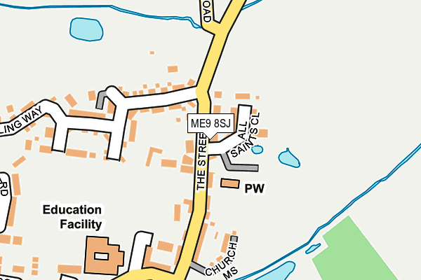 ME9 8SJ map - OS OpenMap – Local (Ordnance Survey)