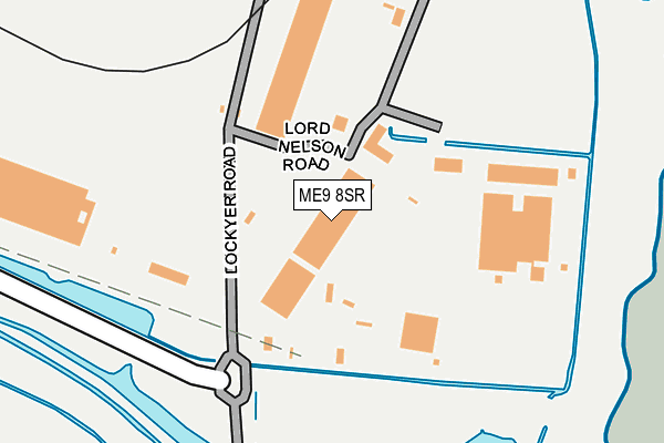 ME9 8SR map - OS OpenMap – Local (Ordnance Survey)