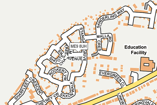 ME9 8UH map - OS OpenMap – Local (Ordnance Survey)