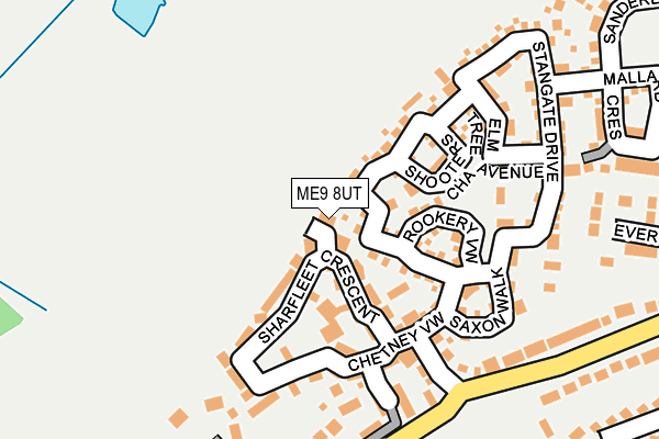 ME9 8UT map - OS OpenMap – Local (Ordnance Survey)