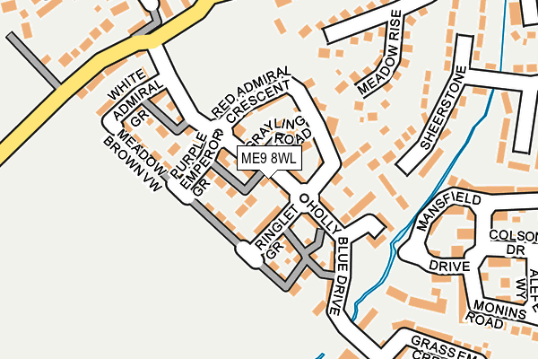 ME9 8WL map - OS OpenMap – Local (Ordnance Survey)