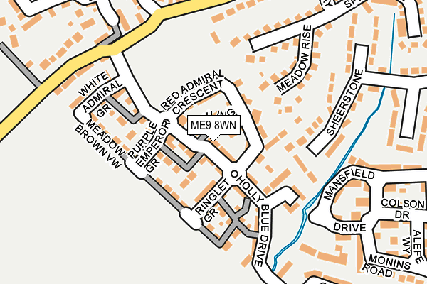 ME9 8WN map - OS OpenMap – Local (Ordnance Survey)