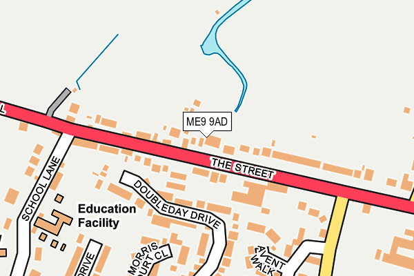 ME9 9AD map - OS OpenMap – Local (Ordnance Survey)