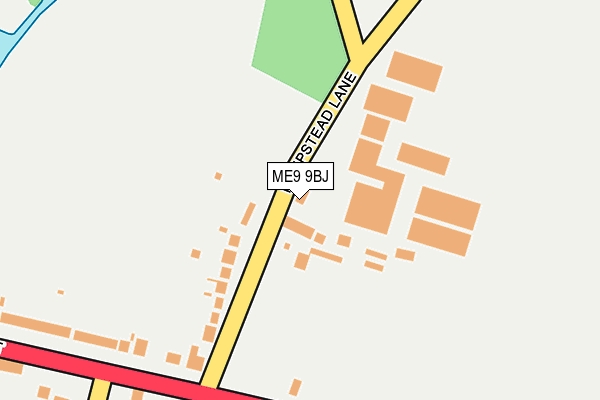 ME9 9BJ map - OS OpenMap – Local (Ordnance Survey)