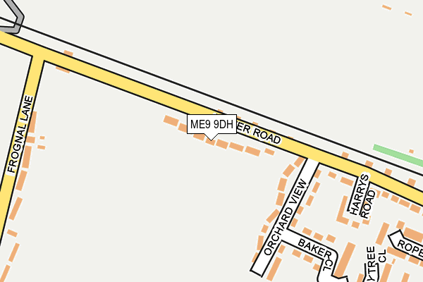 ME9 9DH map - OS OpenMap – Local (Ordnance Survey)