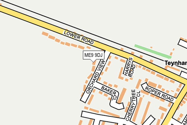 ME9 9DJ map - OS OpenMap – Local (Ordnance Survey)