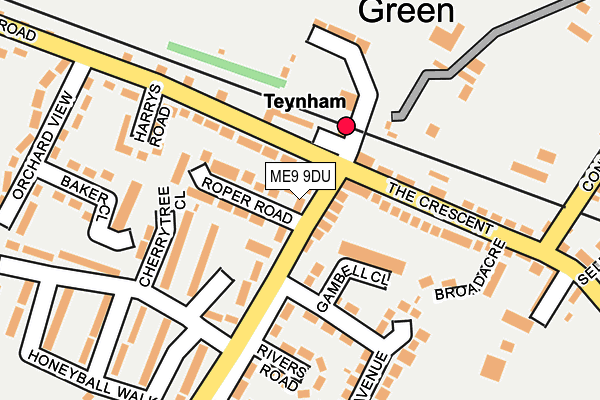 ME9 9DU map - OS OpenMap – Local (Ordnance Survey)