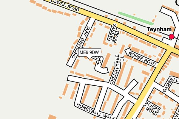 ME9 9DW map - OS OpenMap – Local (Ordnance Survey)