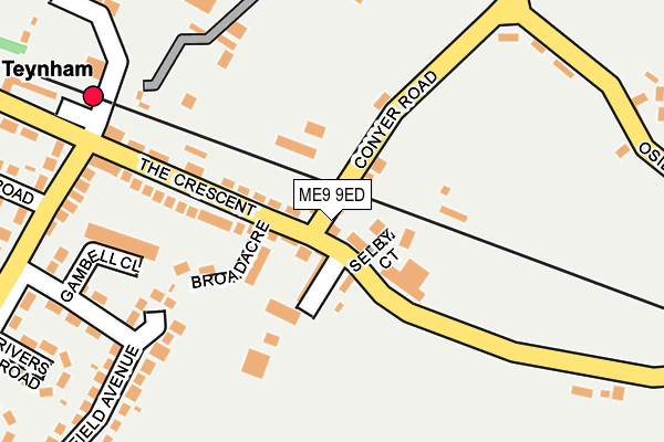 ME9 9ED map - OS OpenMap – Local (Ordnance Survey)