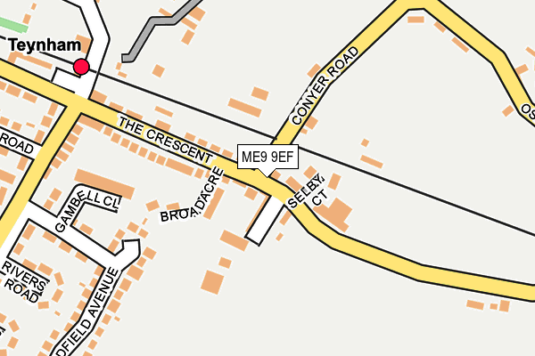 ME9 9EF map - OS OpenMap – Local (Ordnance Survey)