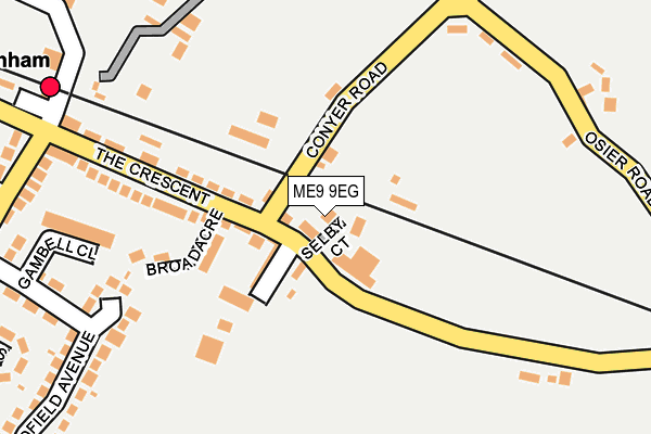 ME9 9EG map - OS OpenMap – Local (Ordnance Survey)