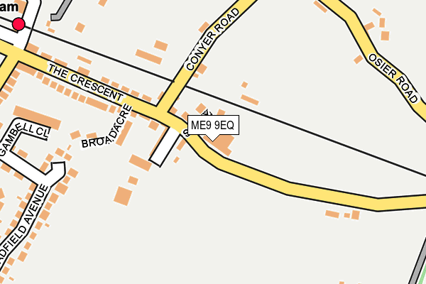 ME9 9EQ map - OS OpenMap – Local (Ordnance Survey)