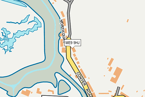 ME9 9HJ map - OS OpenMap – Local (Ordnance Survey)