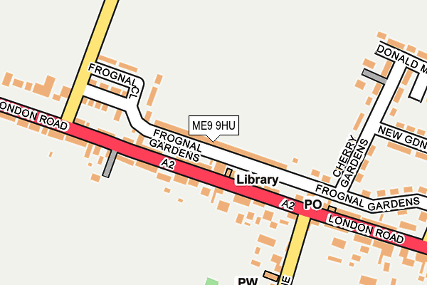 ME9 9HU map - OS OpenMap – Local (Ordnance Survey)