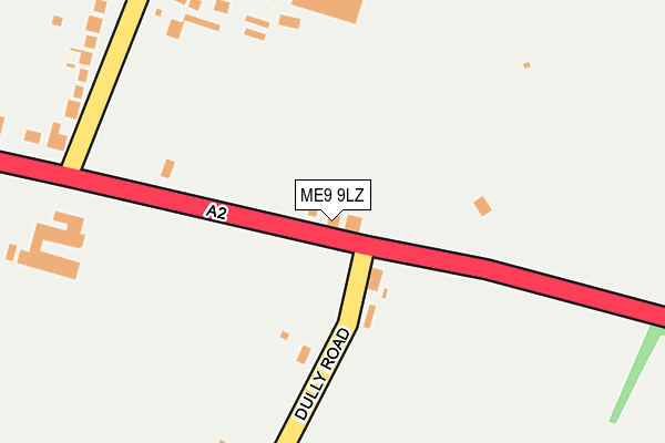 ME9 9LZ map - OS OpenMap – Local (Ordnance Survey)