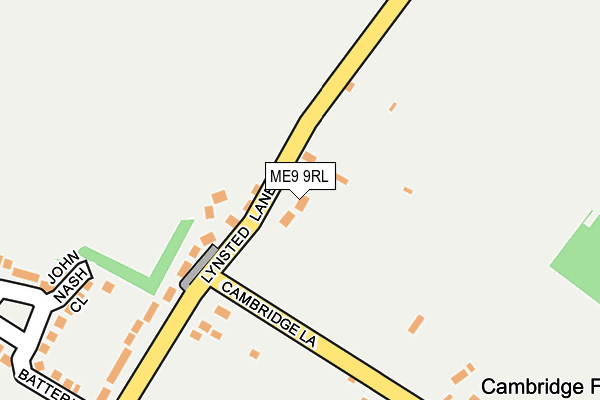 ME9 9RL map - OS OpenMap – Local (Ordnance Survey)