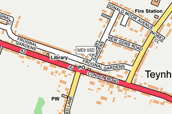 ME9 9SD map - OS OpenMap – Local (Ordnance Survey)