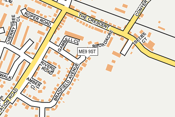 ME9 9ST map - OS OpenMap – Local (Ordnance Survey)