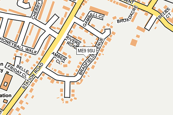 ME9 9SU map - OS OpenMap – Local (Ordnance Survey)