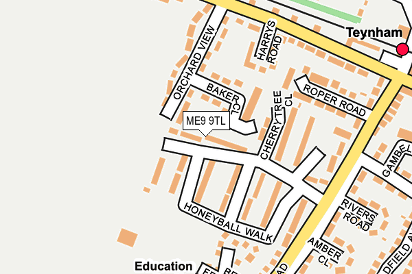 ME9 9TL map - OS OpenMap – Local (Ordnance Survey)