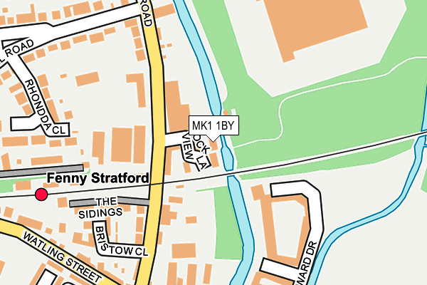 MK1 1BY map - OS OpenMap – Local (Ordnance Survey)