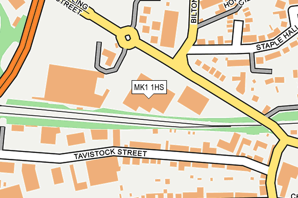 MK1 1HS map - OS OpenMap – Local (Ordnance Survey)