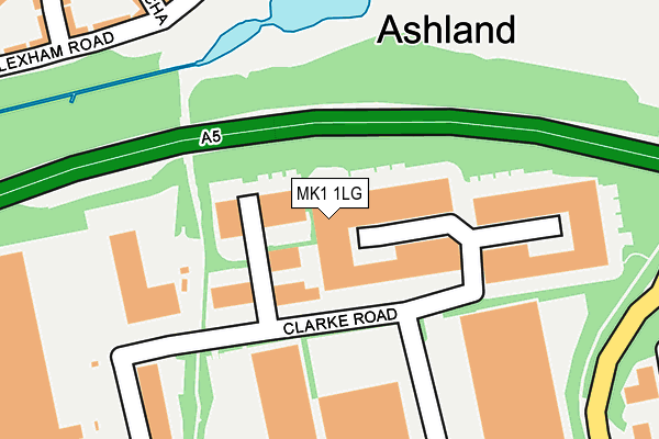 MK1 1LG map - OS OpenMap – Local (Ordnance Survey)
