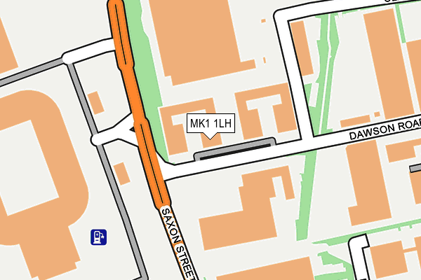MK1 1LH map - OS OpenMap – Local (Ordnance Survey)