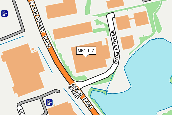 MK1 1LZ map - OS OpenMap – Local (Ordnance Survey)