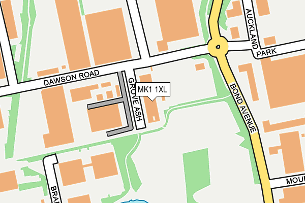 MK1 1XL map - OS OpenMap – Local (Ordnance Survey)