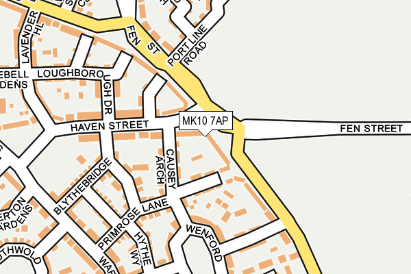 MK10 7AP map - OS OpenMap – Local (Ordnance Survey)