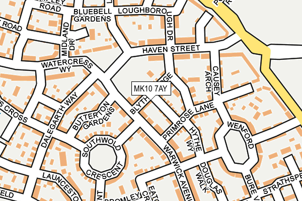 MK10 7AY map - OS OpenMap – Local (Ordnance Survey)