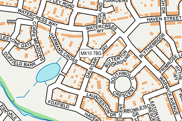 MK10 7BG map - OS OpenMap – Local (Ordnance Survey)